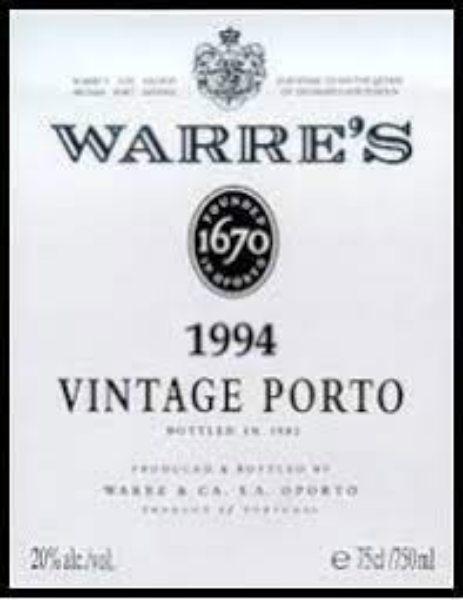 Picture of 1994 Warre - Porto Vintage Port