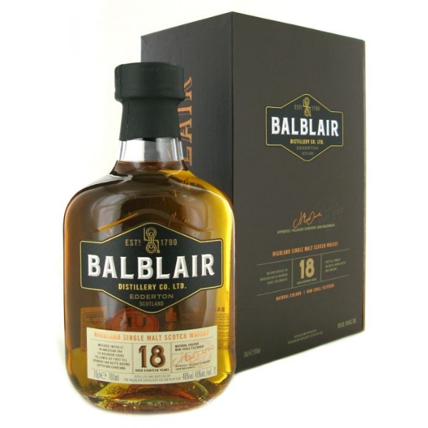 Picture of Balblair 18 yr Highland Single Malt Whiskey 750ml
