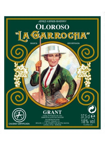 Picture of NV Bodegas Grant - Sherry Jerez La Garrocha Oloroso Sherry HALF BOTTLE