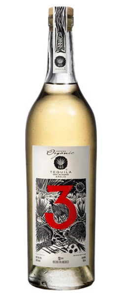 Picture of 123 Organic Anejo (Tres) Tequila 750ml