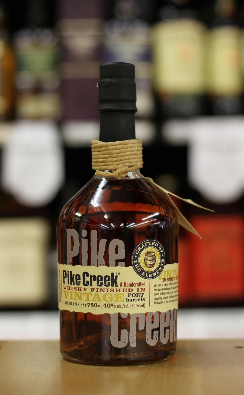 Pike Creek Finished in Vintage Port Barrels Whiskey 750ml. MacArthur