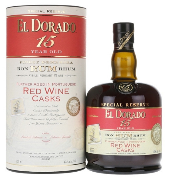 Picture of El Dorado 15 yr Special Reserve Red Wine Casks Rum 750ml