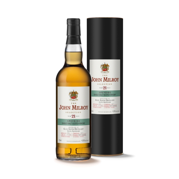 Picture of John Milroy 1995 Glen Keith Distillery 21 yr Whiskey 750ml