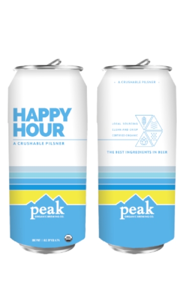 Picture of Peak Organic - Happy Hour Crushable Pilsner 6pk
