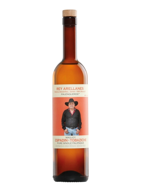 Picture of Palenqueros Rey Arellanes Espadin-Tobasiche Joven Mezcal 750ml