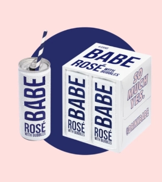 Picture of Babe - Rose with bubbles 4pk can
