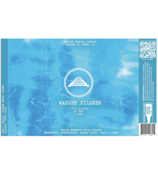 Picture of Caboose brewing - Wasser Pilsner 4pk can