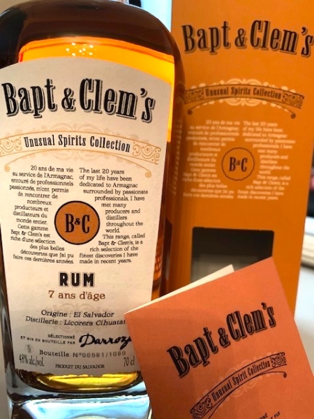 Picture of Bapt & Clem's (Francis Darroze) 7 yr (El Salvador) Rum 750ml