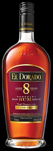 Picture of El Dorado 8 yr Cask Aged Rum 750ml