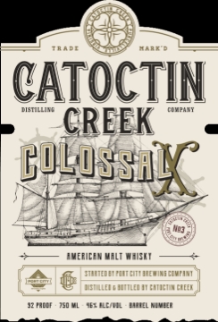 Picture of Catoctin Creek Colossal X Malt Whiskey 750ml