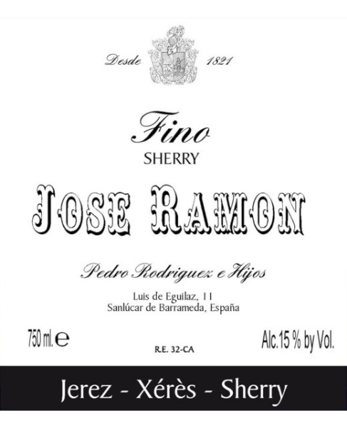 Picture of NV Pedro Rodriguez -  Jerez Jose Ramon Fino Sherry