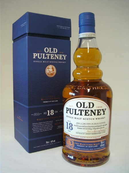 Picture of Old Pulteney 18 yr Single Malt Whiskey 750ml