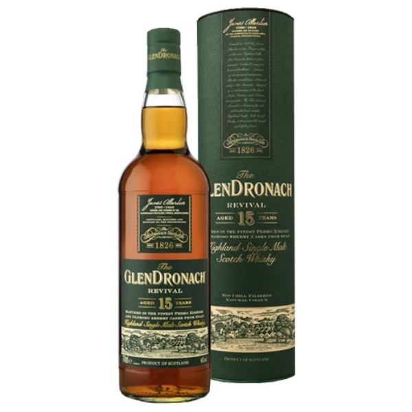 Picture of Glendronach 15 yr Revival Single Malt Whiskey 750ml