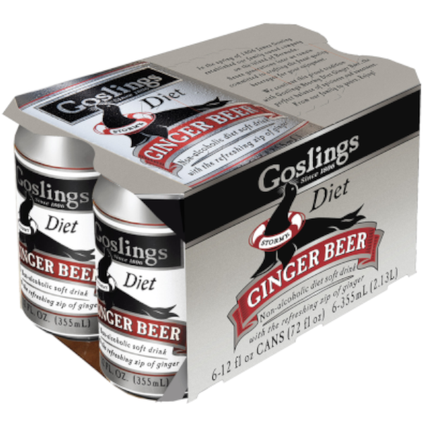 Picture of Goslings Diet Ginger Beer 6pk