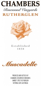NV Chambers - Muscadelle Rutherglen Rosewood Vineyards HALF BOTTLE