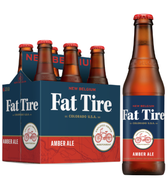 New Belgium - Fat Tire Amber Ale 6pk bottle