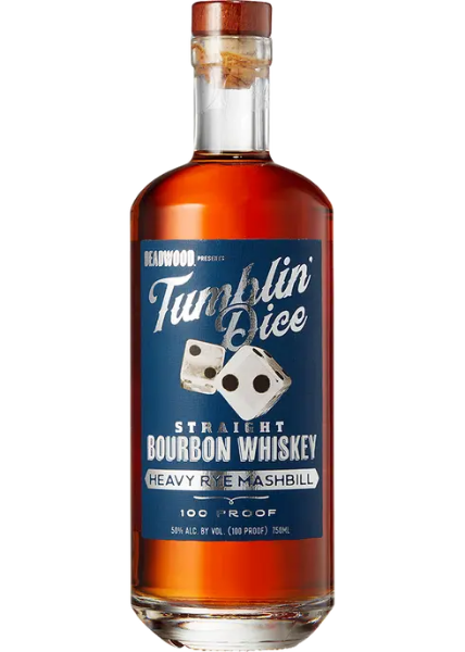 Deadwood Tumblin Dice 4 yr Barrel Proof Heavy Rye Bourbon Whiskey 750ml