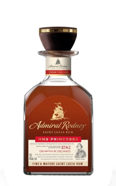 Admiral Rodney HMS Princessa Saint Lucia Rum 750ml