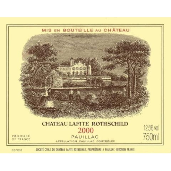 2000 Chateau Lafite Rothschild - Pauillac HALF BOTTLE