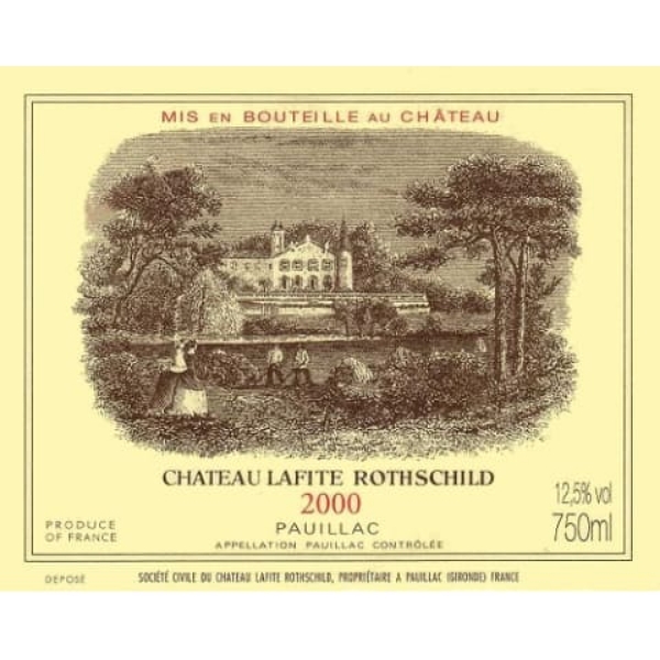 2000 Chateau Lafite Rothschild - Pauillac HALF BOTTLE