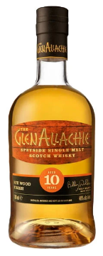 Glenallachie 10 yr Rye Wood Finish Single Malt Whiskey 750ml