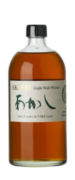 Akashi (Eigashima) Aged 5 yr in Sake Cask Whiskey 750ml