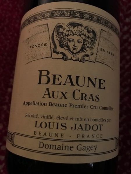 2020 Louis Jadot - Beaune Cras (pre arrival)