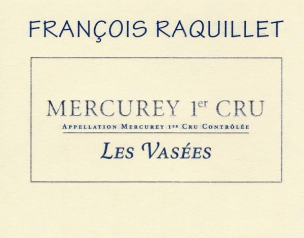 2020 Raquillet - Mercurey Vasees (pre arrival)