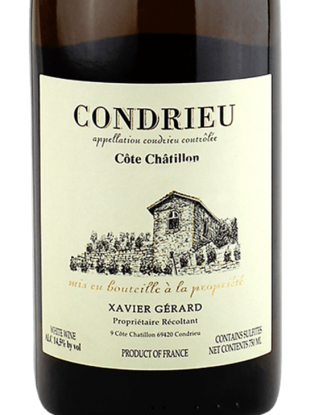 2019 Xavier Gerard - Condrieu Le Cote Chataillon (pre arrival)