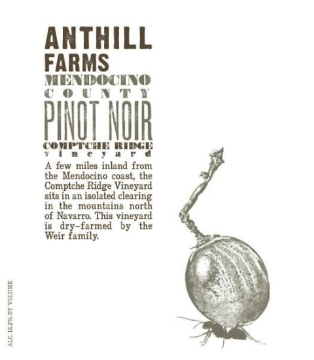 2019 Anthill Farms - Pinot Noir Sonoma Comptche Ridge