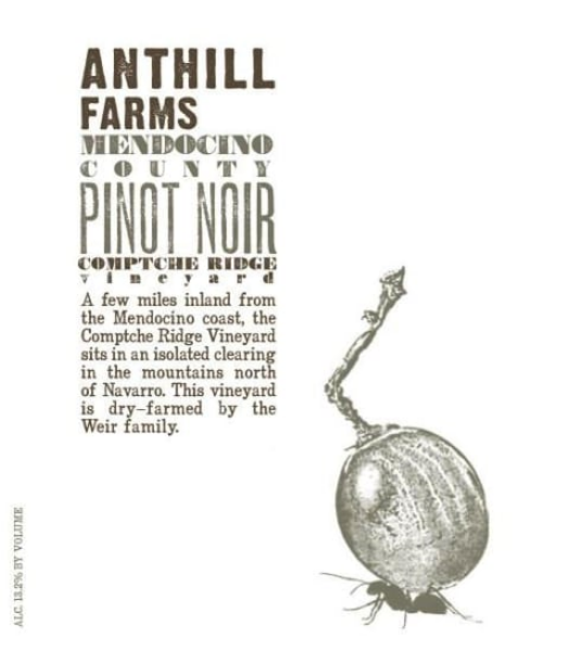 2019 Anthill Farms - Pinot Noir Sonoma Comptche Ridge