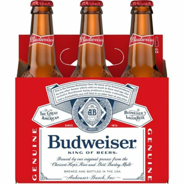 Picture of Budweiser 12oz 6pk bottles