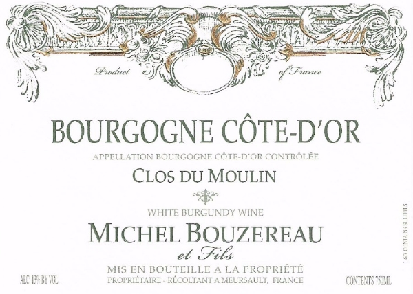 Picture of 2020 Michel Bouzereau - Bourgogne Cote d'Or Blanc Clos Moulin