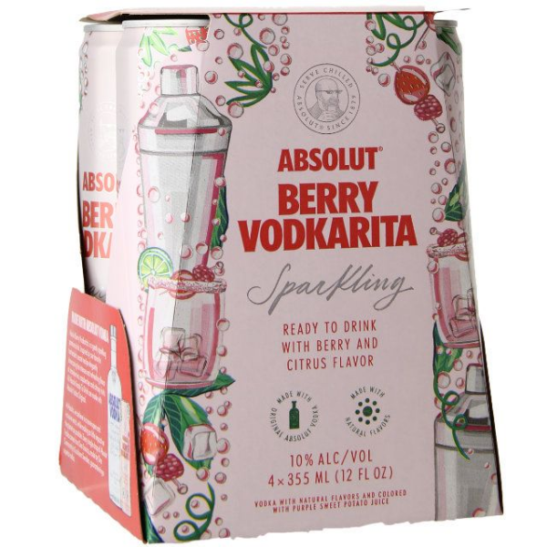 Picture of Absolut Berry Vodkarita RTD 4pk