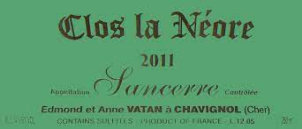 Picture of 2011 Vatan Sancerre Clos Neore