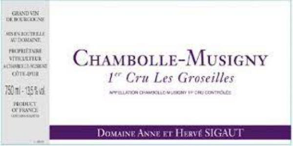 Picture of 2020 Domaine Sigaut - Chambolle Musigny Groseilles