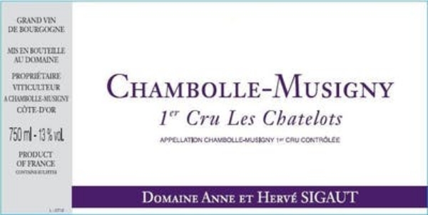 Picture of 2019 Domaine Sigaut - Chambolle Musigny Chatelots
