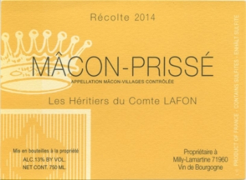 Picture of 2020 Comte Lafon - Macon Prisse