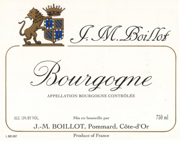J.M. Boillot Bourgogne Blanc bottle