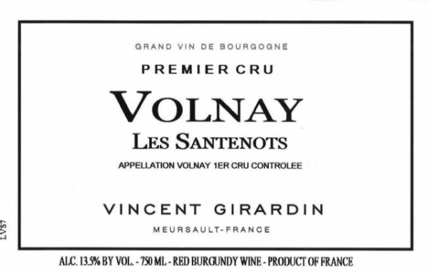 Picture of 2019 Vincent Girardin - Volnay Santenots