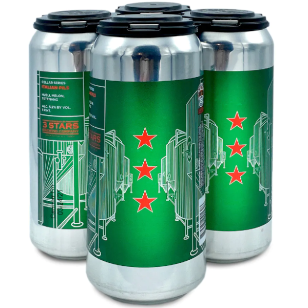 Picture of 3 Stars Brewing - Cellar Series Italian Pils 4pk