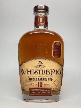 Picture of WhistlePig 10 yr MacArthur Single Barrel #133162 Store Pick Whiskey 750ml