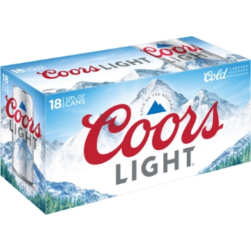 Coors - Light 18pk cans
