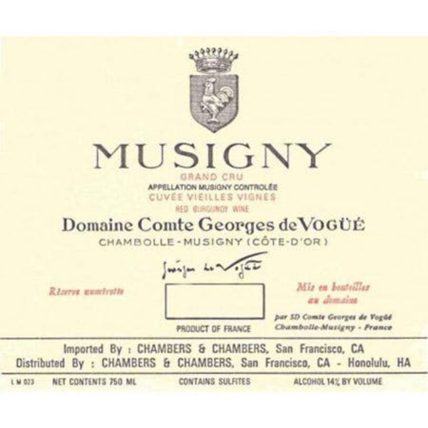 Picture of 2019 Comte de Vogue - Musigny V.V.