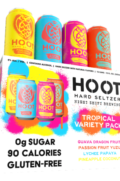 Picture of Night Shift - Hoot Hard Seltzer: Tropical Vrty pk