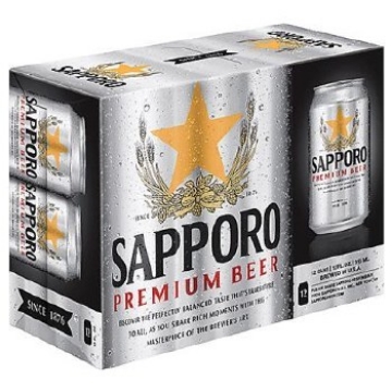 Picture of Sapporo Premium Beer 12pk CANS