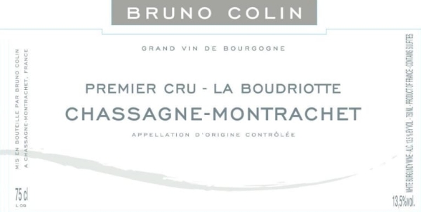 Picture of 2020 Bruno Colin - Chassagne Montrachet Boudriotte (pre arrival)