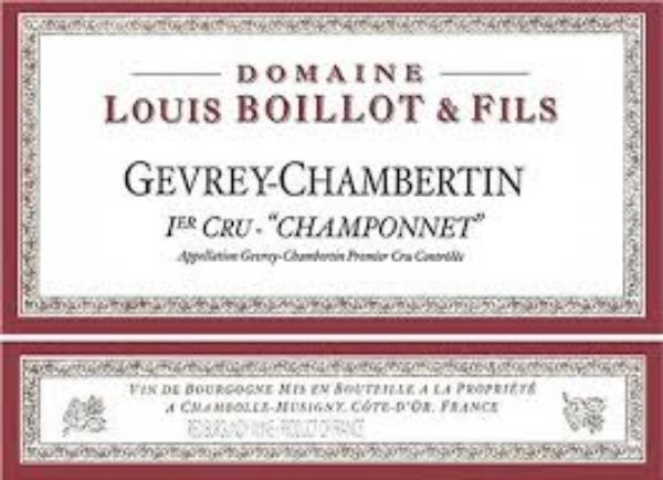 Picture of 2019 Louis Boillot - Gevrey Chambertin Champonnets