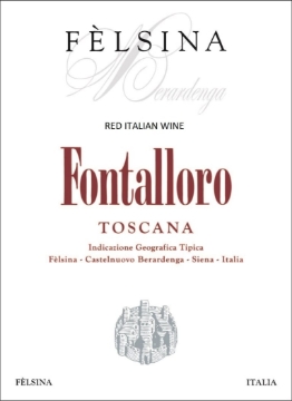 Picture of 2018 Felsina - Toscana Rosso IGT Fontalloro Super Tuscan