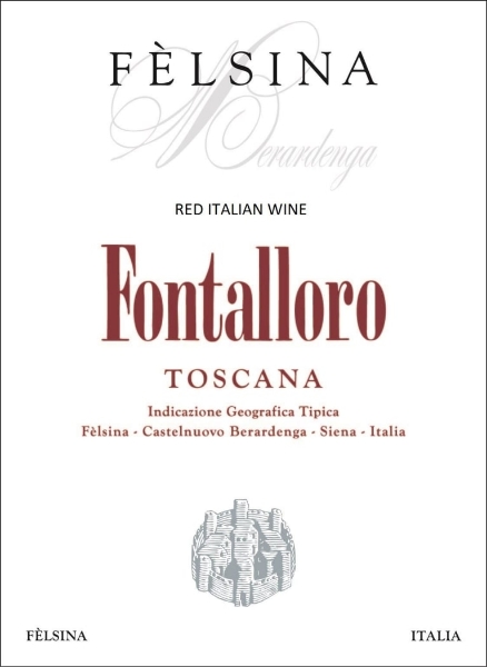 Picture of 2018 Felsina - Toscana Rosso IGT Fontalloro Super Tuscan